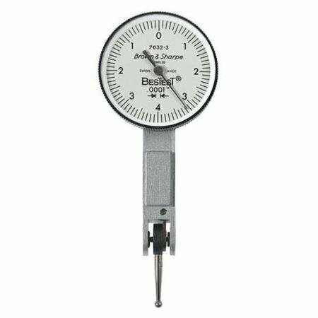 BNS Bestest Dial Test Indicator, White Dial Face, Lever Type 599-7029-3